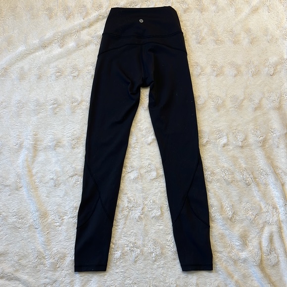 Size 2 Black Lululemon Leggings - Picture 2 of 2